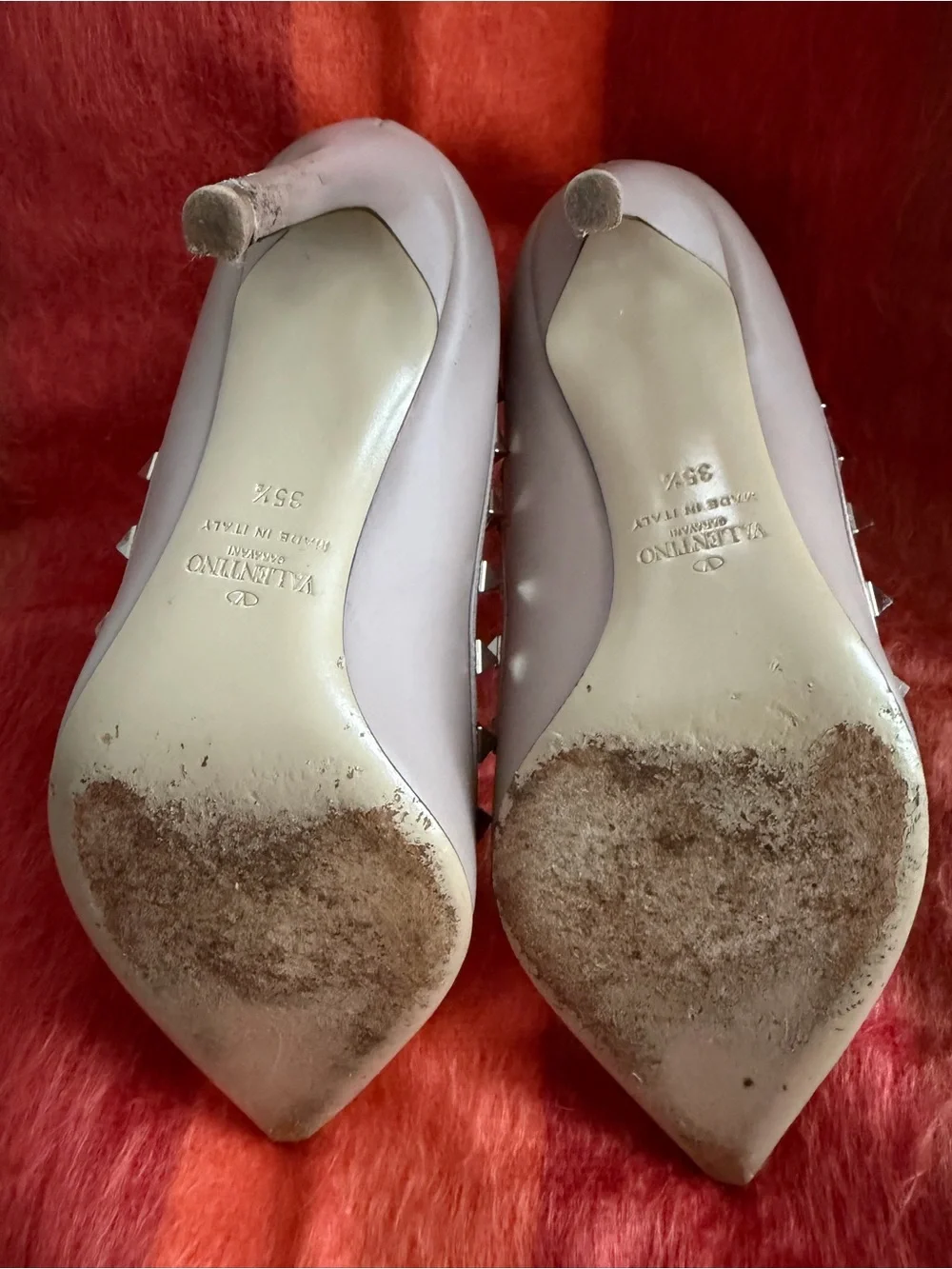 Authentic Valentino Garavani Rockstud Pumps | Nude Leather | EU 35.5